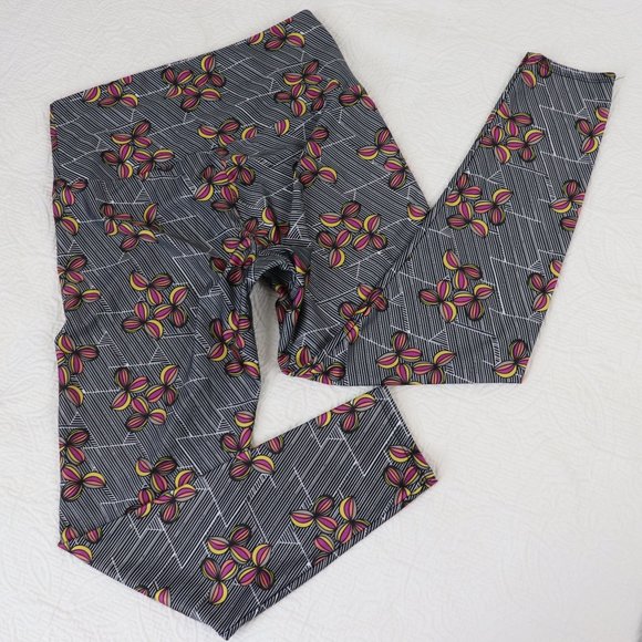 ONZIE | Floral Printed High-Rise Leggings M/L - Picture 1 of 11